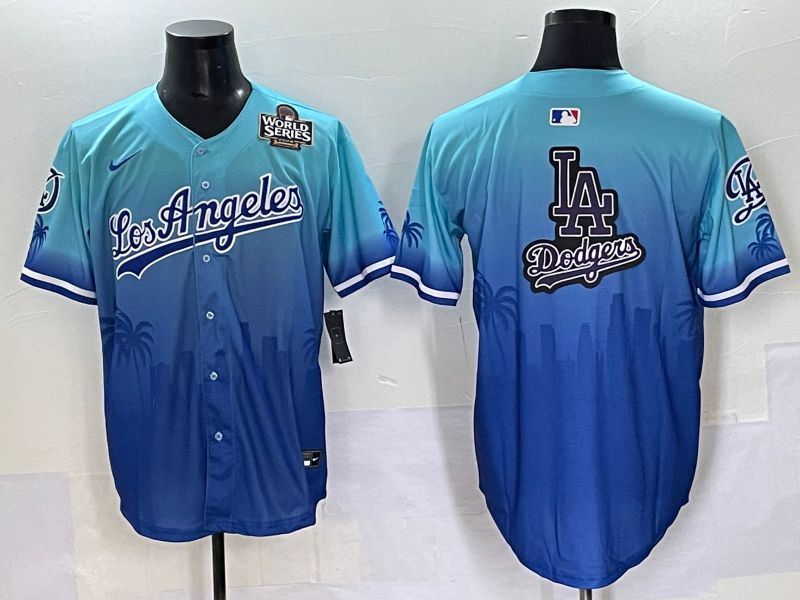 Men 2025 Los Angeles Dodgers Blank Blue Game Nike MLB Jersey style 62617